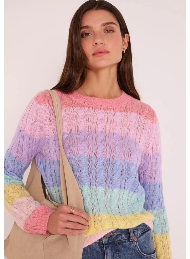 PULL RAYÉ PASTEL