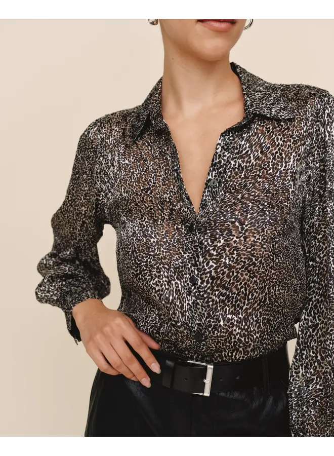 BLOUSE FLUIDE LÉOPARD