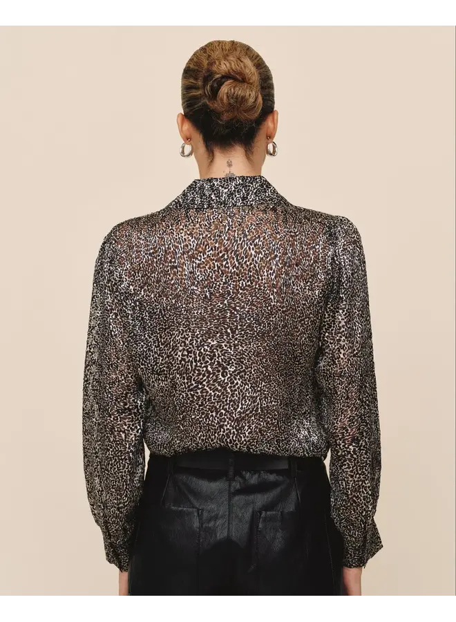 BLOUSE FLUIDE LÉOPARD