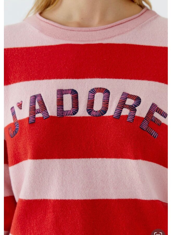 PULL J'ADORE RAYÉ