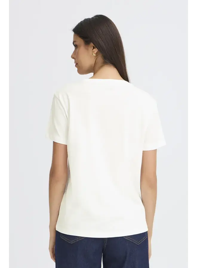 T-SHIRT BLANC TALA COEURS ROSES