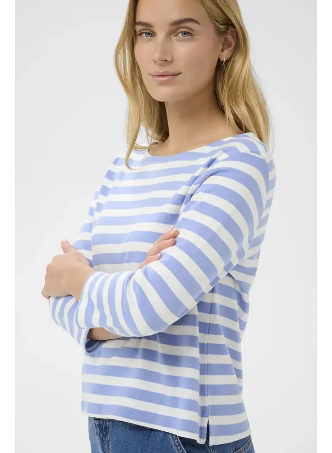 HAUT NELA RAYURES BLEU/BLANC