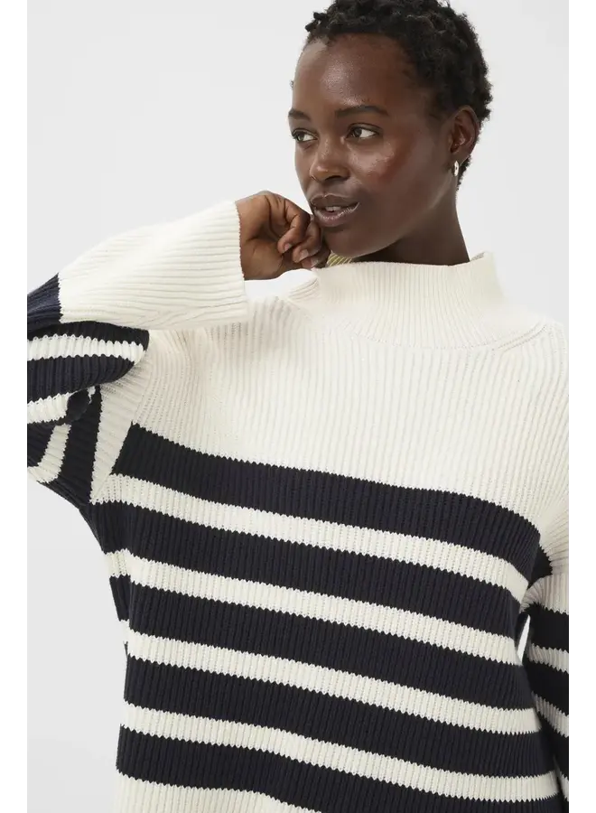 TRICOT ZIYA BLANC ET NOIR