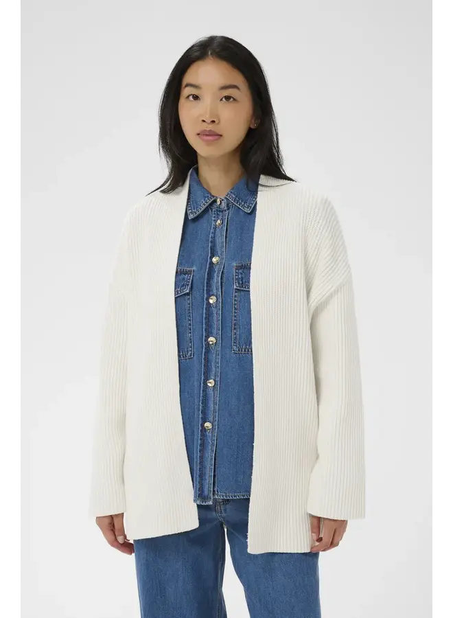 VESTE TRICOT ZORA BLANCHE