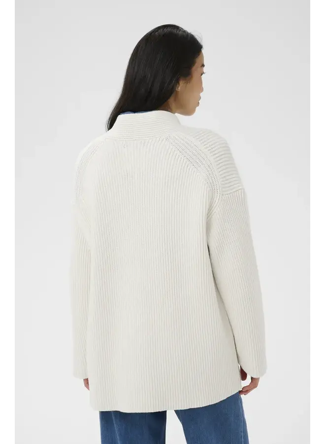 VESTE TRICOT ZORA BLANCHE