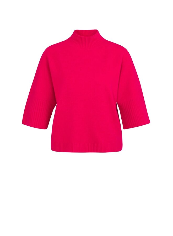 PULL MANCHES 3/4  ROSE