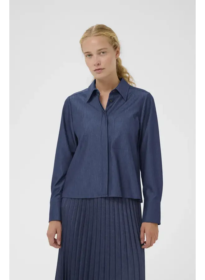BLOUSE CHERRIE BLEU DENIM
