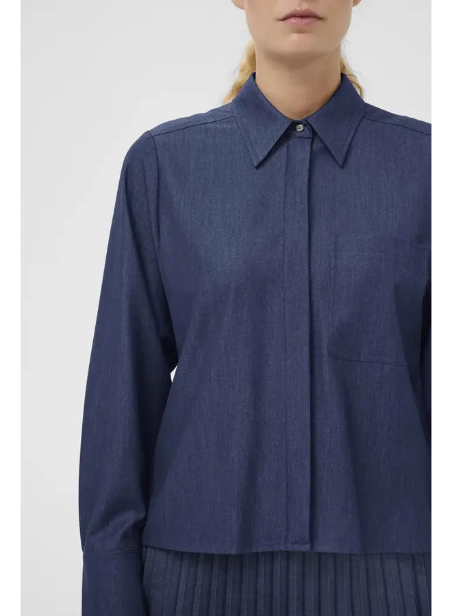 BLOUSE CHERRIE BLEU DENIM