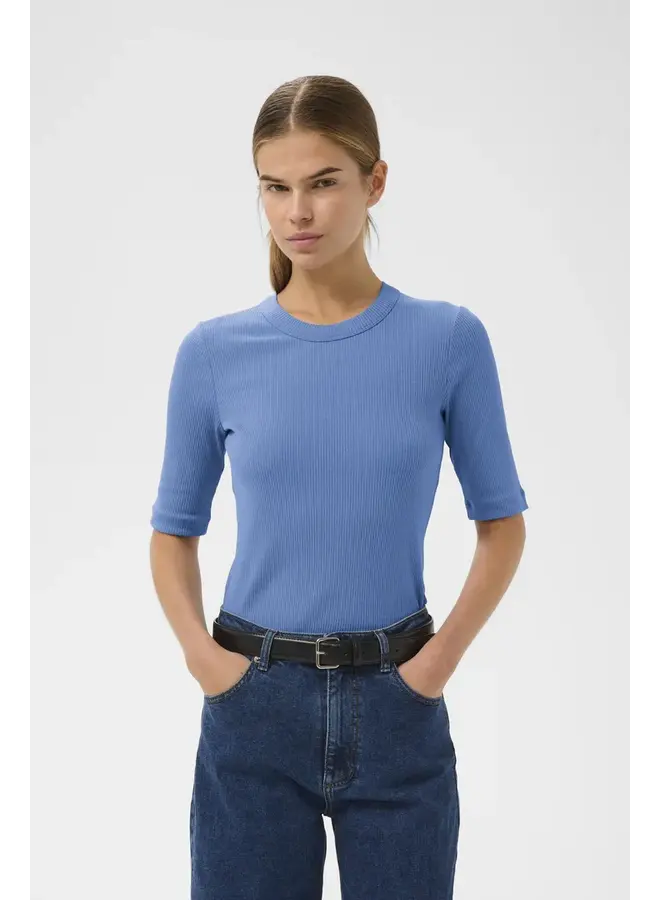 HAUT DAGNA MANCHES 3/4 BLEU