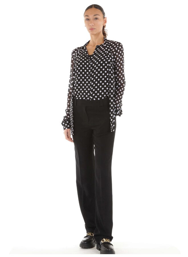 BLOUSE POIS NOIR