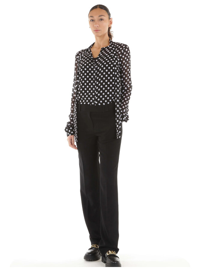 BLOUSE POIS NOIR