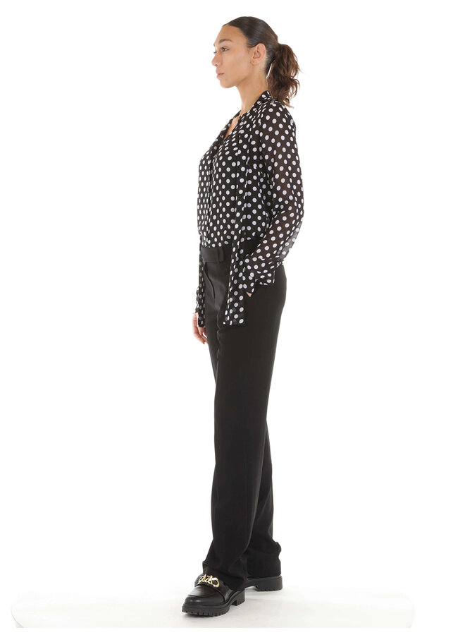 BLOUSE POIS NOIR