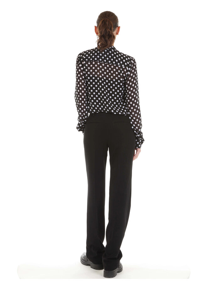 BLOUSE POIS NOIR