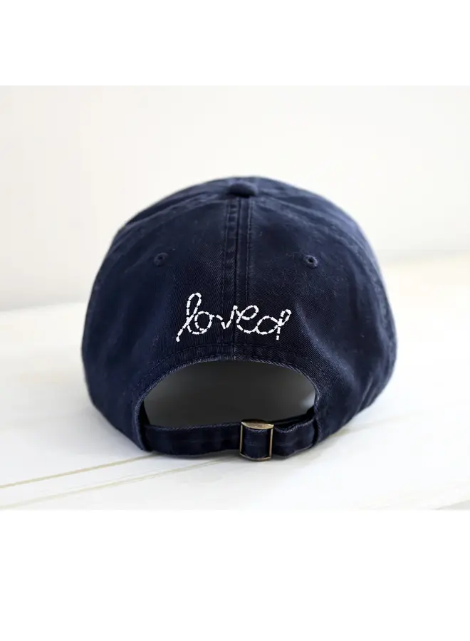 CASQUETTE COEUR INDIGO