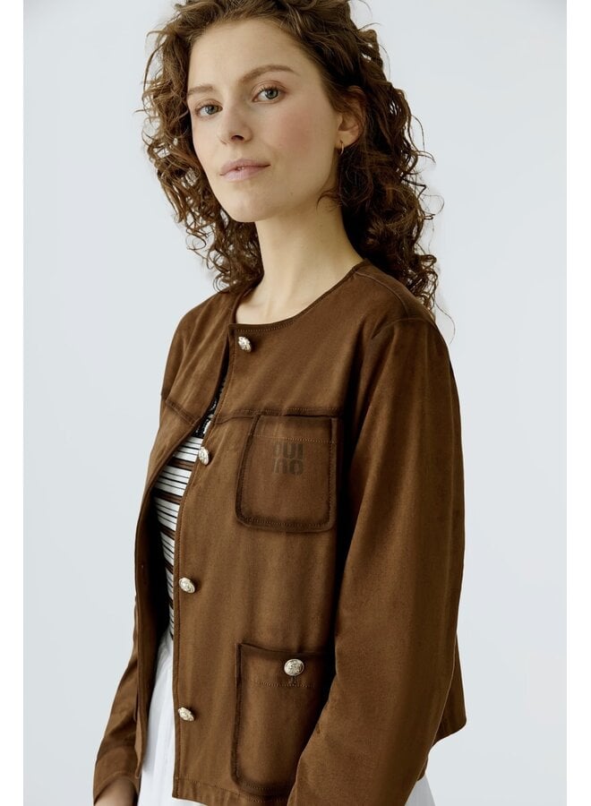 JACKET SUÈDE FUDGE