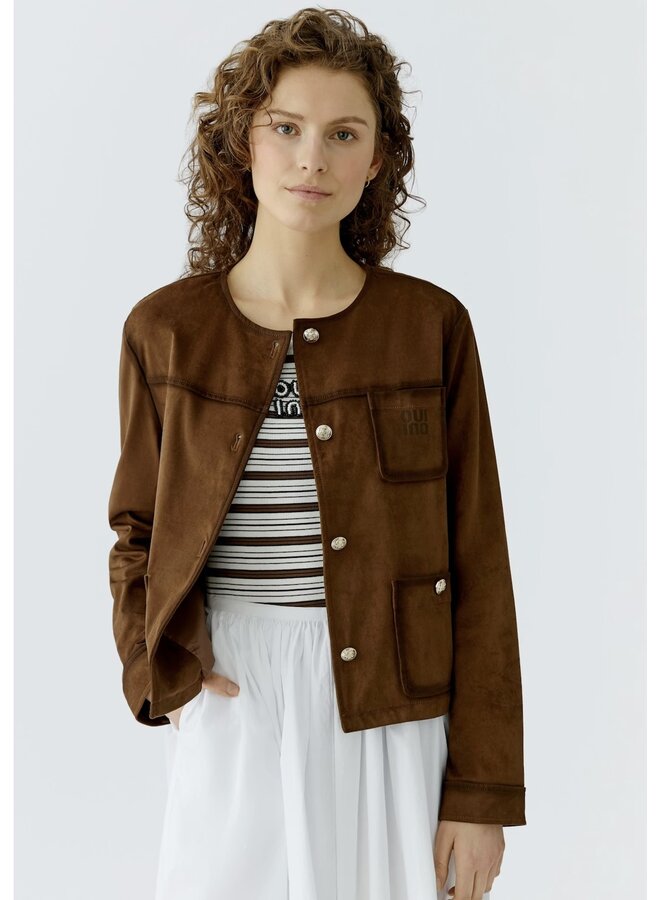 JACKET SUÈDE FUDGE