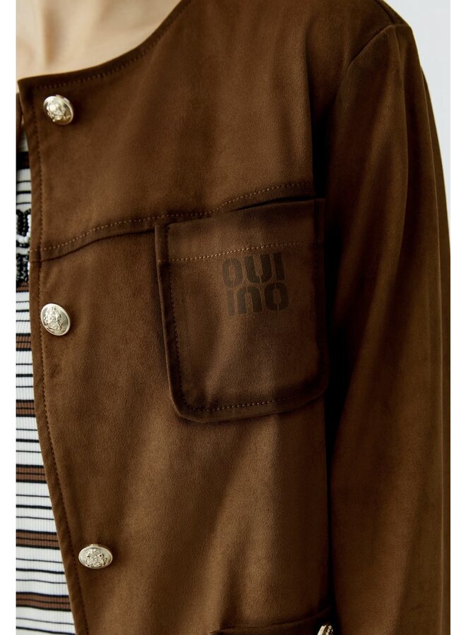 JACKET SUÈDE FUDGE