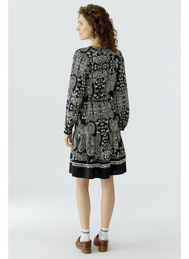 ROBE MOTIF NOIR/BLANC