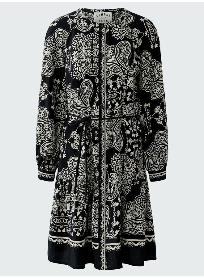 ROBE MOTIF NOIR/BLANC