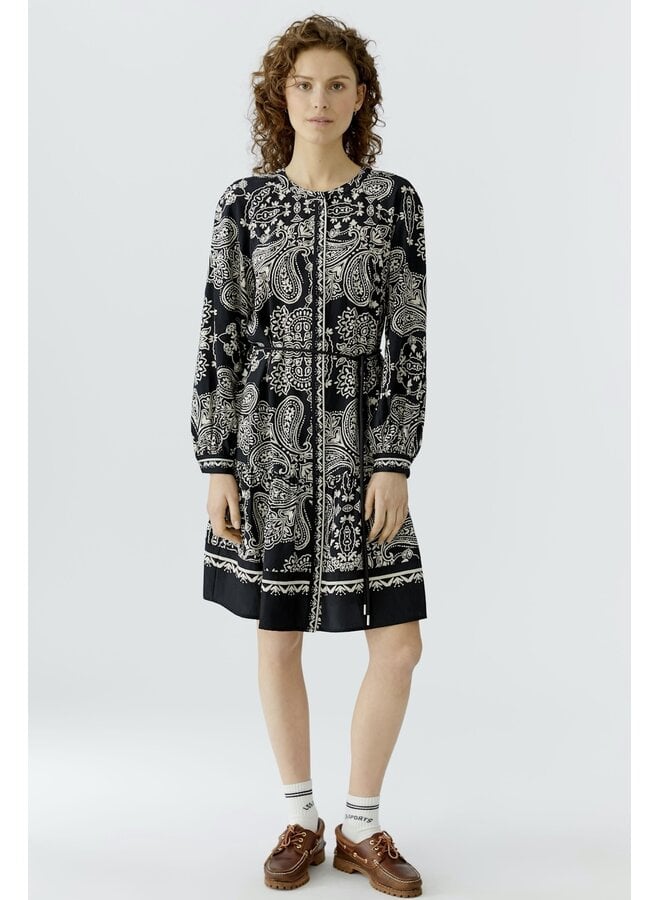 ROBE MOTIF NOIR/BLANC