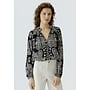 BLOUSE MOTIF NOIR/BLANC