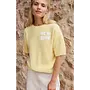 HAUT JAUNE MANCHES COURTES