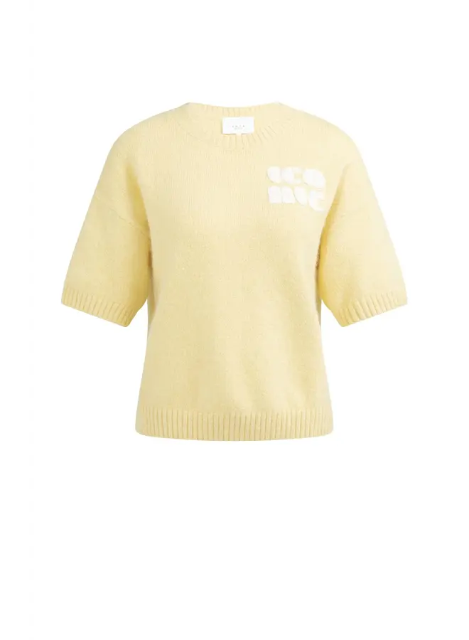 HAUT JAUNE MANCHES COURTES