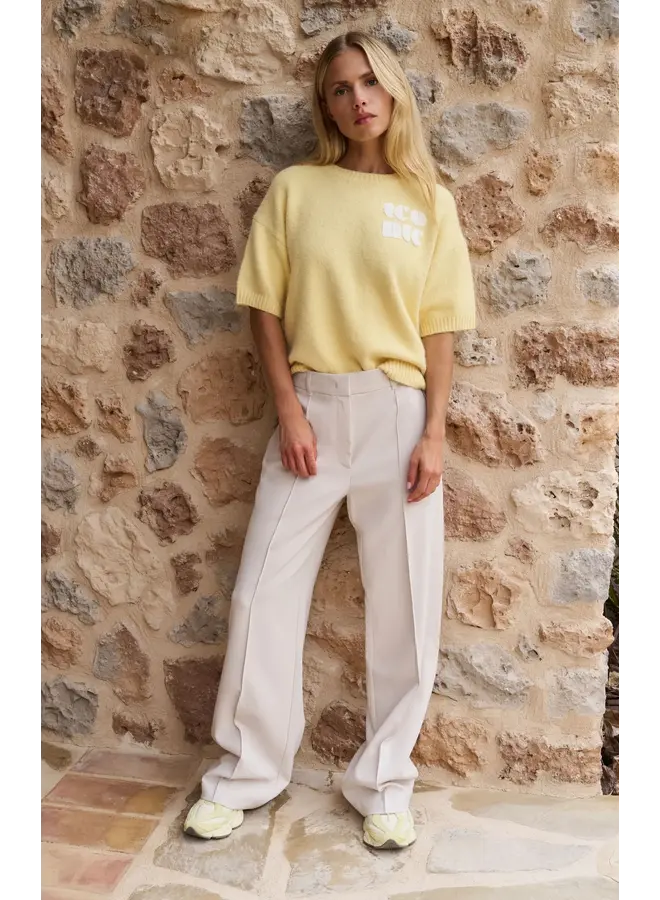 HAUT JAUNE MANCHES COURTES