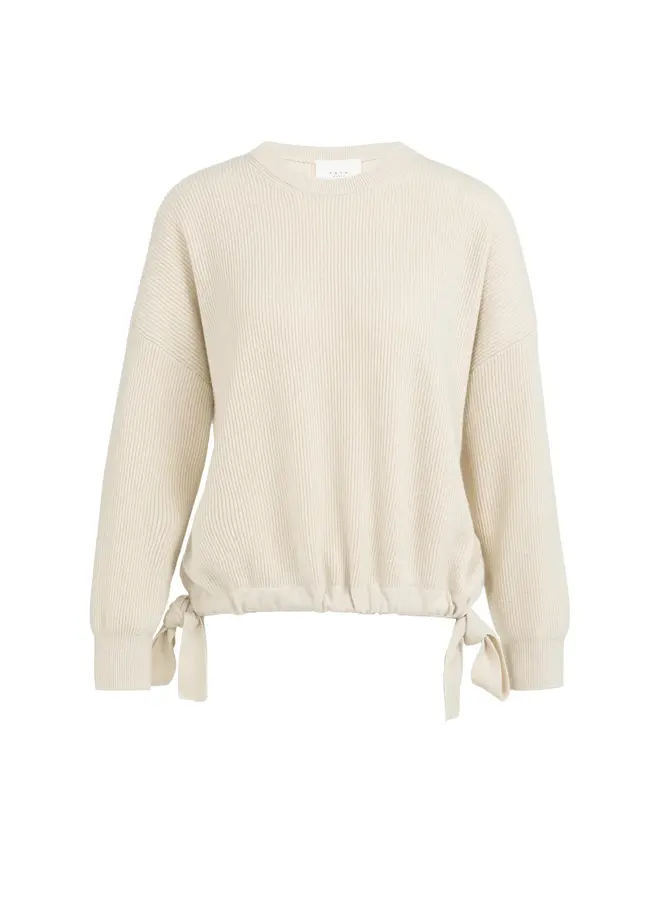 TRICOT BEIGE AVEC NOEUDS