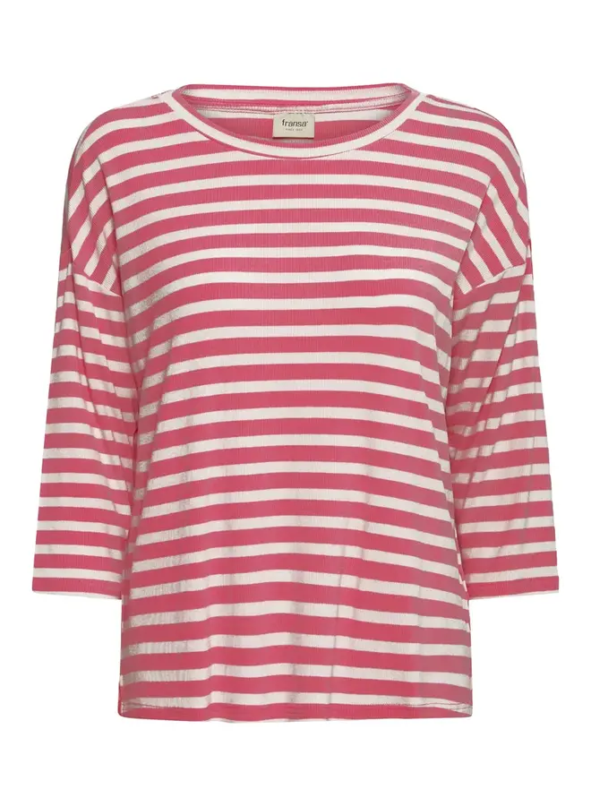 HAUT CANO RAYURES FRAISE