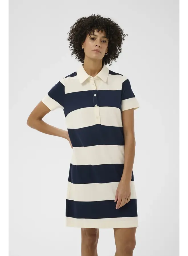 ROBE POLO ELIVIA À RAYURES