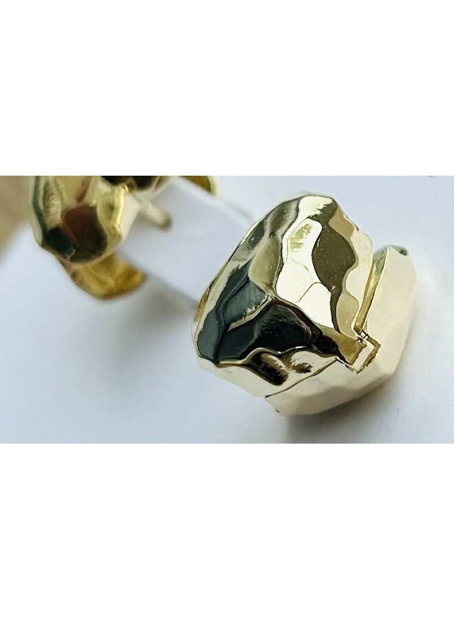 BOUCLES D'OREILLES COEUR DORÉ