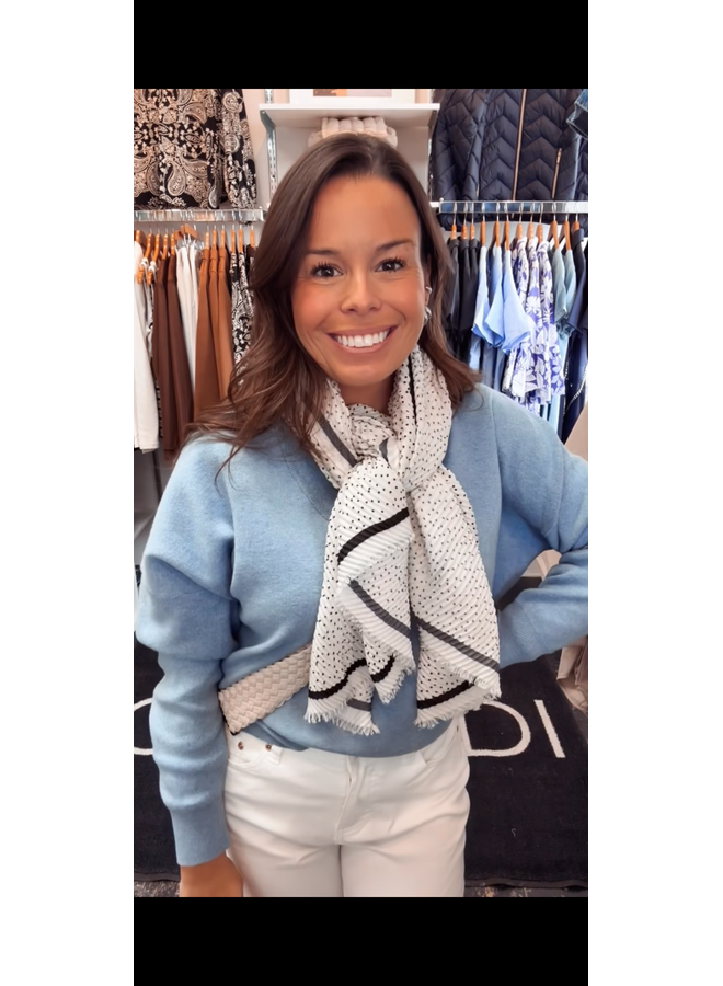 FOULARD PLISEA À POIS