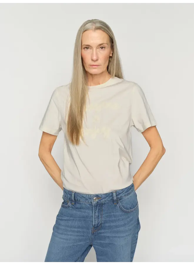 T-SHIRT MAKRI ÉCRU