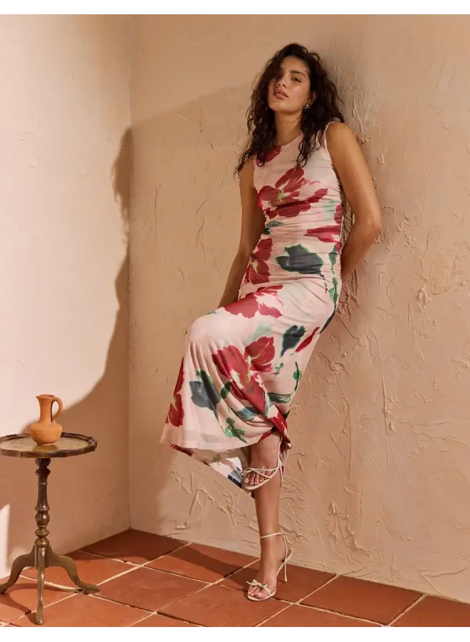 ROBE ARABELLA MESH FLORAL