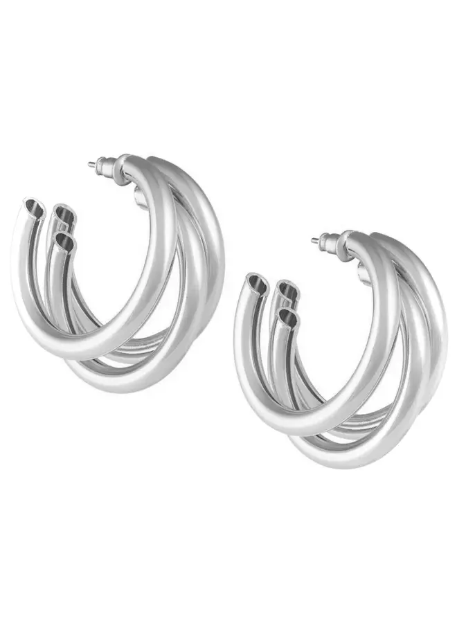 BOUCLE TRIPLE LEXI ARGENT