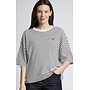 TSHIRT RAYURES COEUR