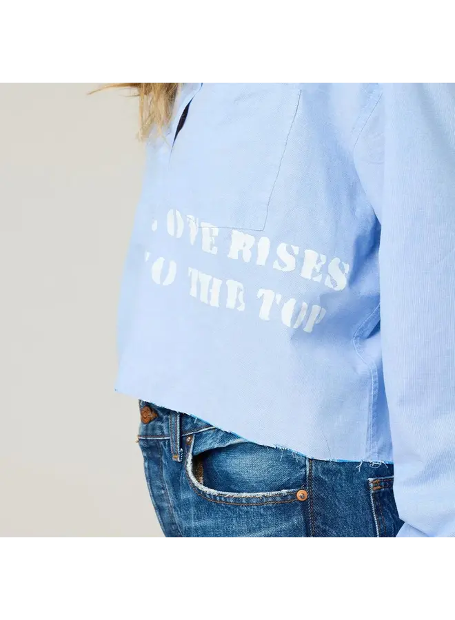 BLOUSE TIA BLEU PÂLE