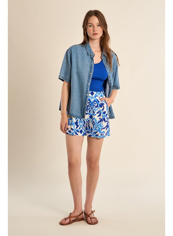 SHORT 2162 BLEU ALIZEE