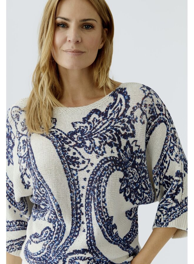 PULL PAISLEY CRÈME