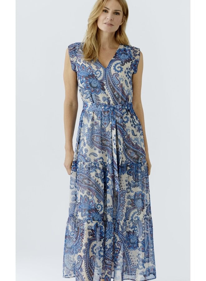 ROBE PAISLEY BLEU