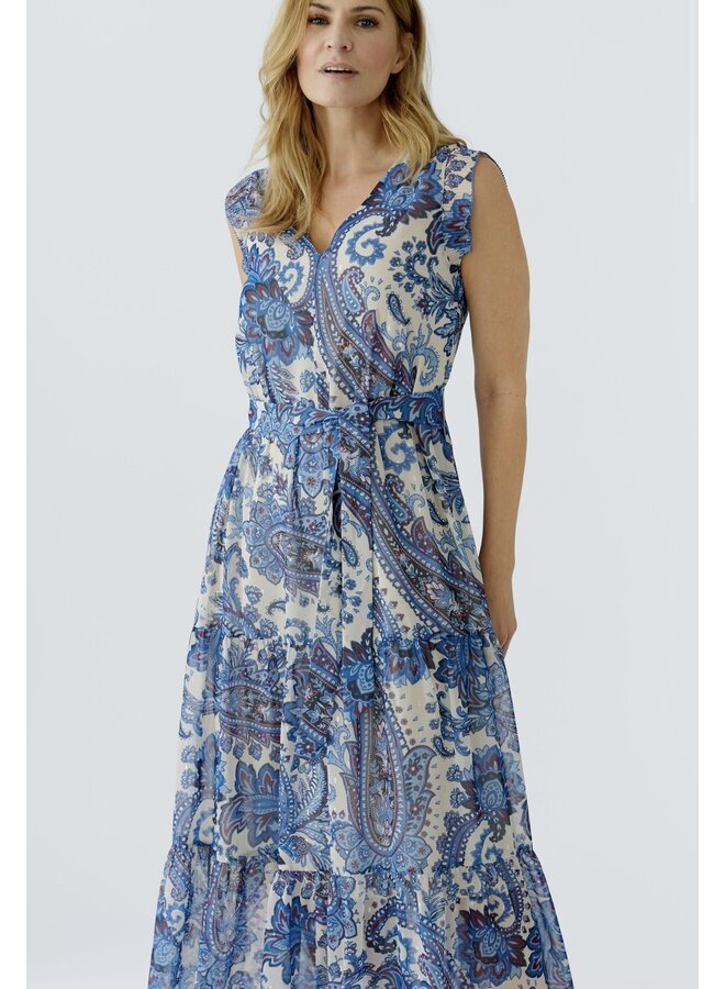 ROBE PAISLEY BLEU