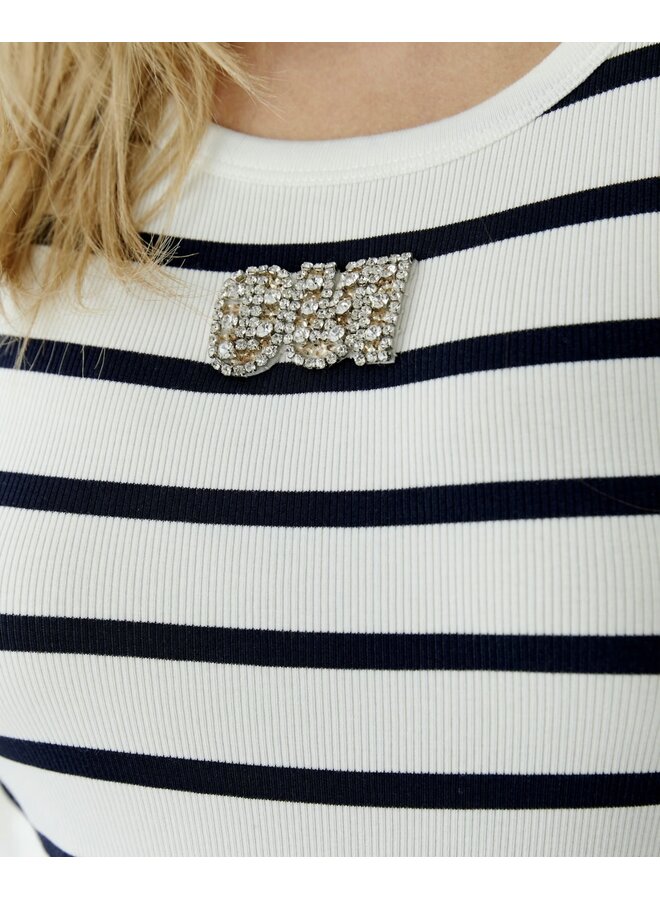 CAMISOLE RAYÉE "OUI"