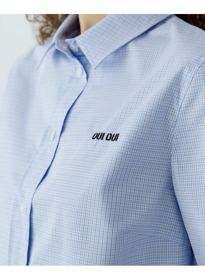 CHEMISIER BLEU CLAIR