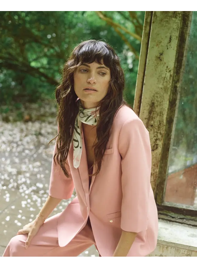 FOULARD ORCHID VERT/ROSE