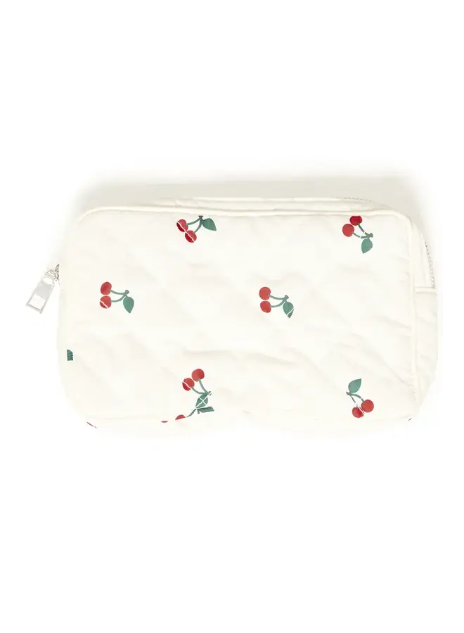 POCHETTE À ZIP CERISES