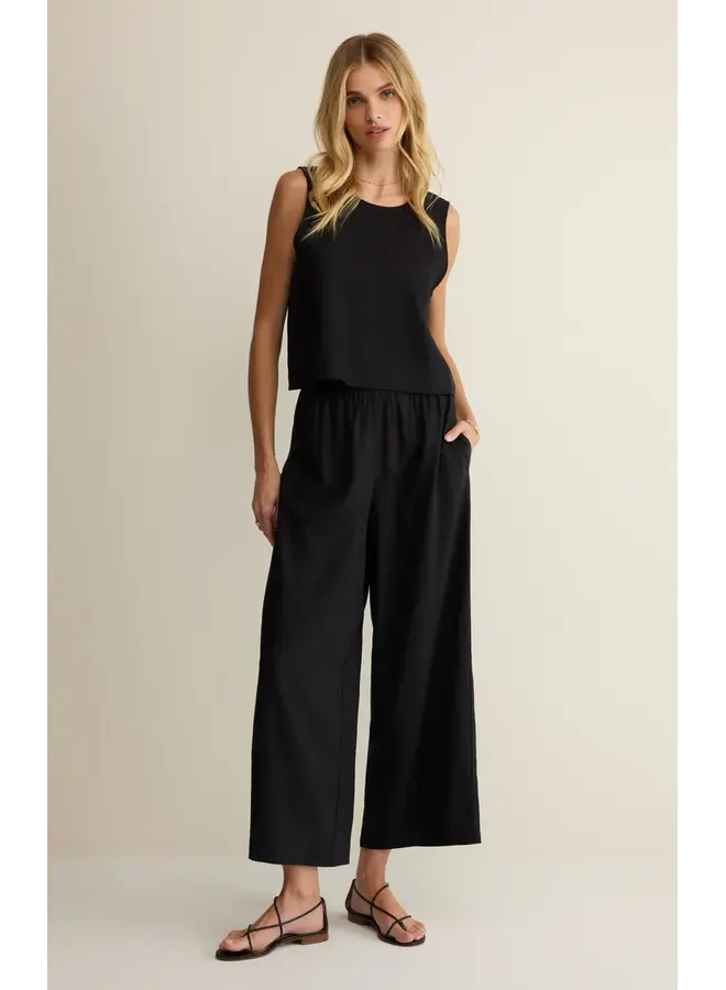 PANTALON LIN SCOUT NOIR