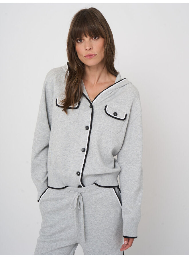 VESTE 401133 GRIS PÂLE