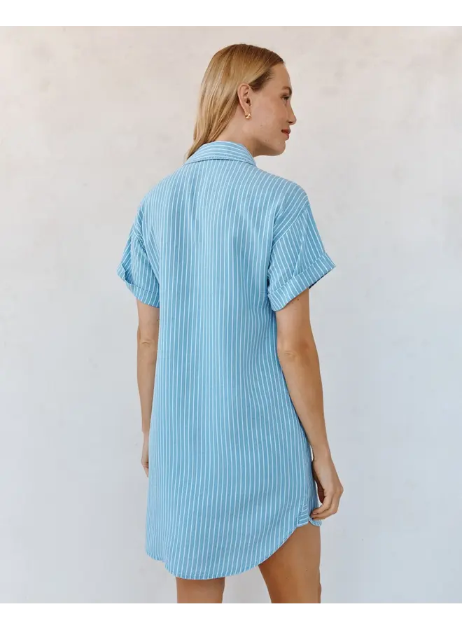 ROBE CHEMISE RAYÉE COASTAL