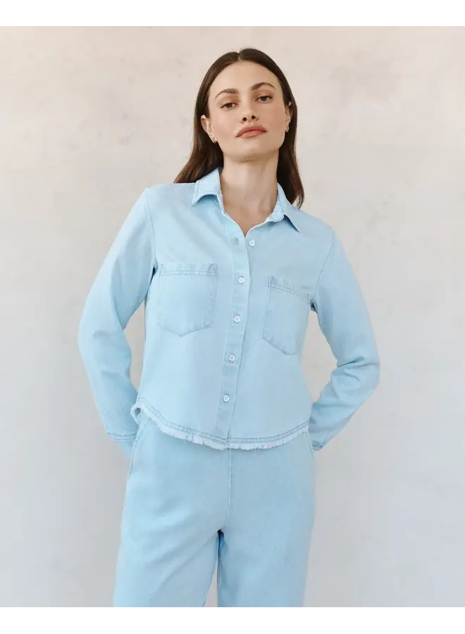 BLOUSE DENIM EFFILOCHÉE